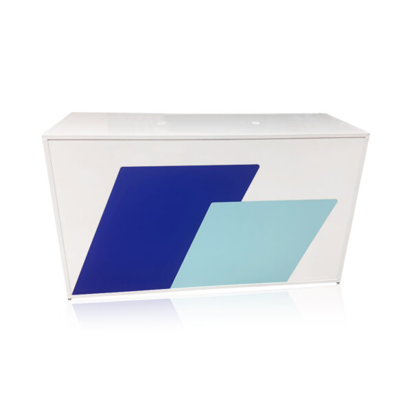 blanc registration counter rental with branding