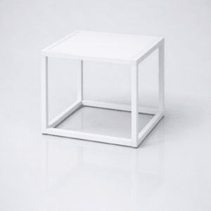 white club end table event rental atlanta